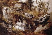 Asher Brown Durand Rocky Cliff oil painting reproduction